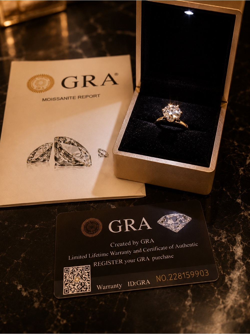 Moissanite Ring size 6.5 in Silver 1.0 CT